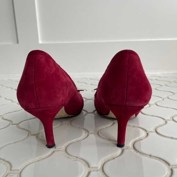 Kate Spade Carmen Ruby Suede heels with flower - Picture 4 of 5